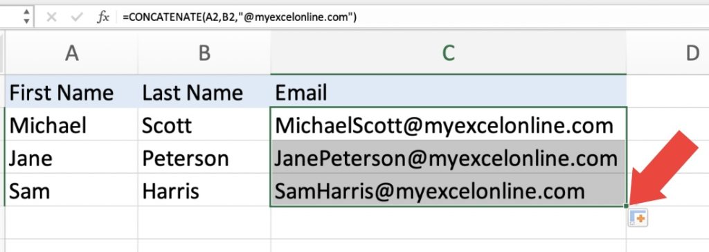 Concatenate in Excel - With and Without Separator