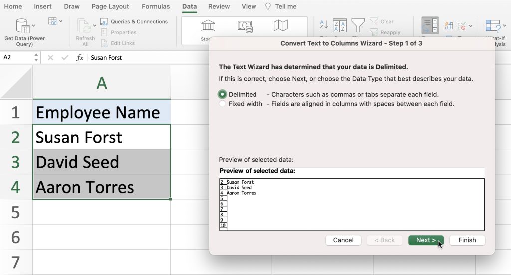 How to Split Cells in Excel - The Easy Way