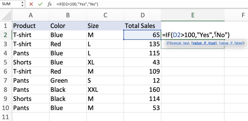 How to Use the IF Function in Excel - The Easy Way