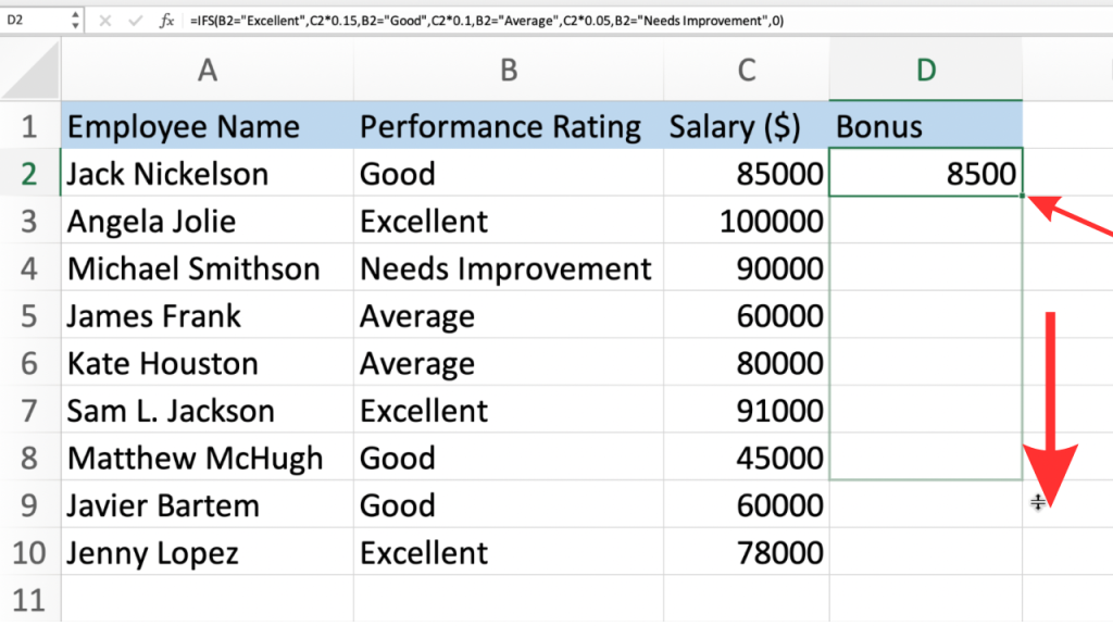 Understanding the IFS Function in Excel with Examples!