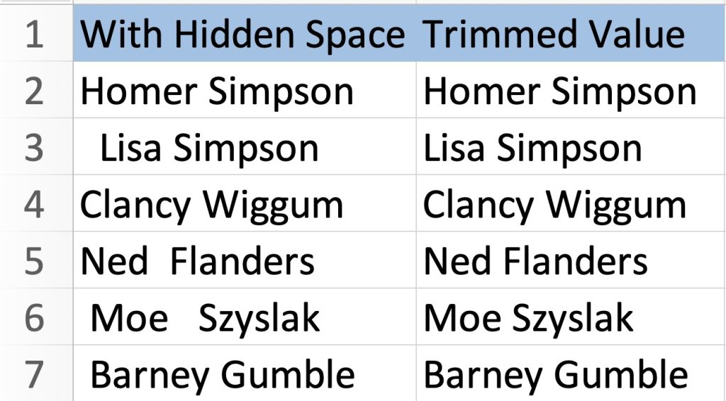 How to Delete Spaces in Excel - Line Breaks, and Non-Breaking Characters in Excel