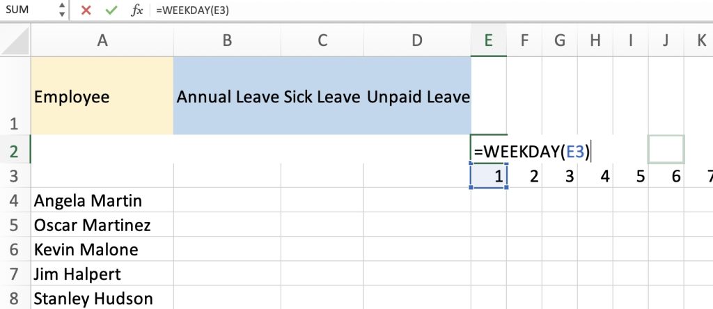 How to Create A Yearly Leave Record for Employees in Excel - The Easy Way