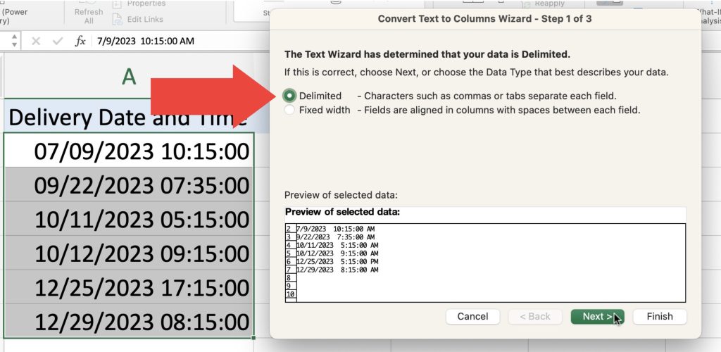 How to Separate Date and Time in Excel