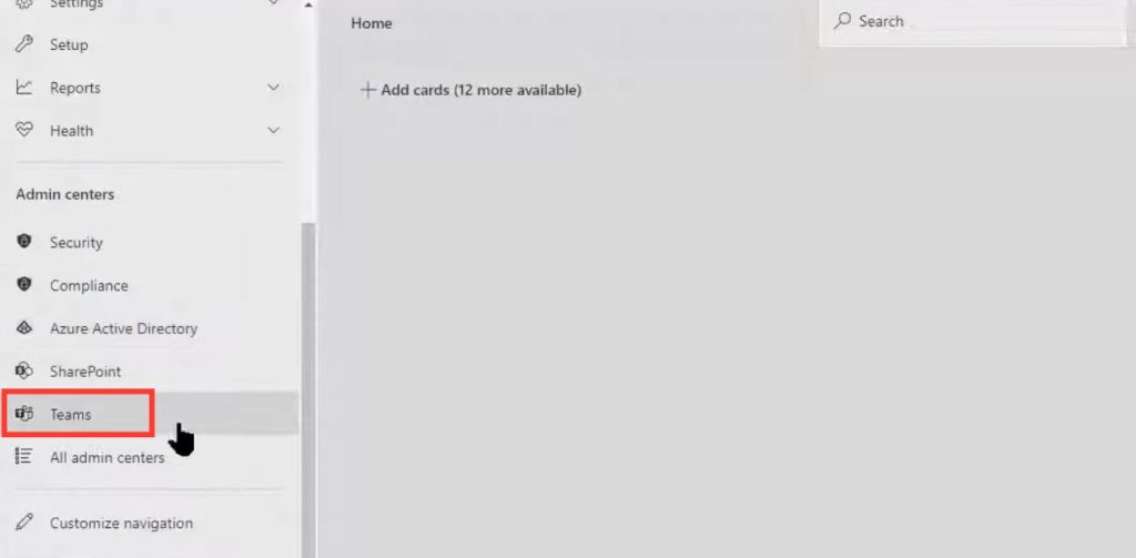 Microsoft Teams Admin Center