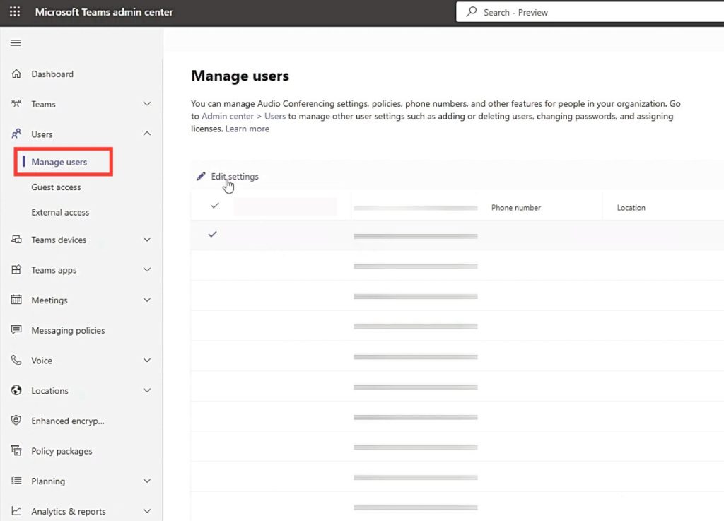 Microsoft Teams Admin Center