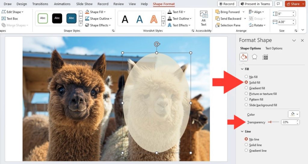 Blur images in powerpoint