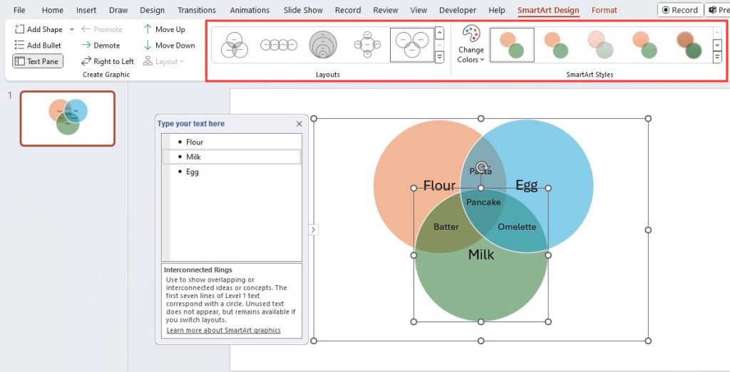 Powerpoint venn diagram