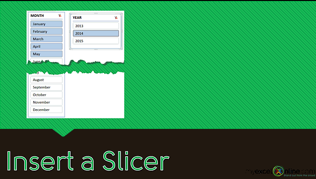 where is the slicer in excel for mac