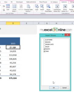 slider slicer in excel