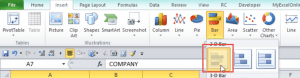 Clustered Bar Chart - Year on Year Comparison Chart Excel