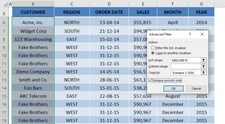 Excel Remove Duplicates from Table | MyExcelOnline