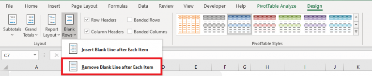 how-to-insert-a-blank-row-in-excel-pivot-table-myexcelonline