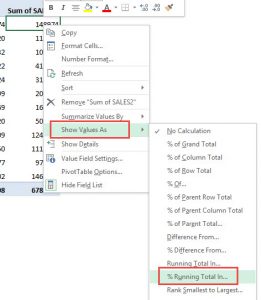 Running Total In % with an Excel Pivot Table | MyExcelOnline