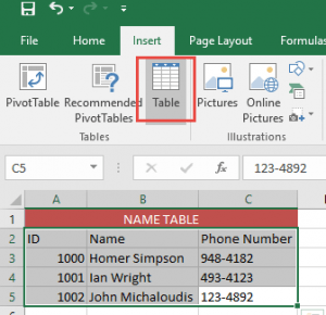 Linking Excel Tables in Power Pivot