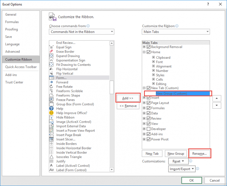 Create Form in Excel for Data Entry | MyExcelOnline