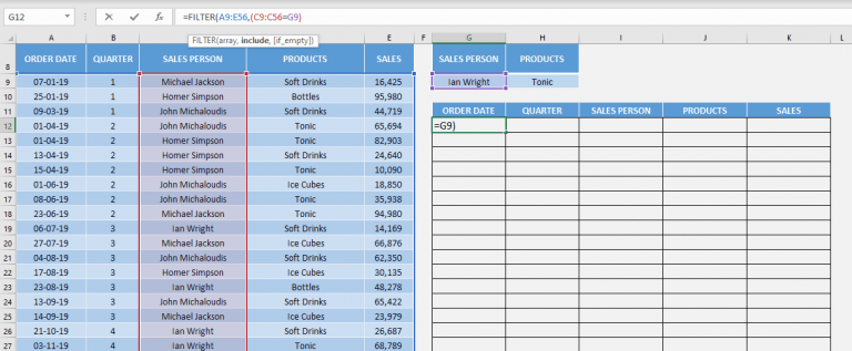 Excel FILTER Formula | MyExcelOnline