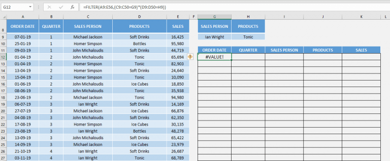 Excel FILTER Formula | MyExcelOnline