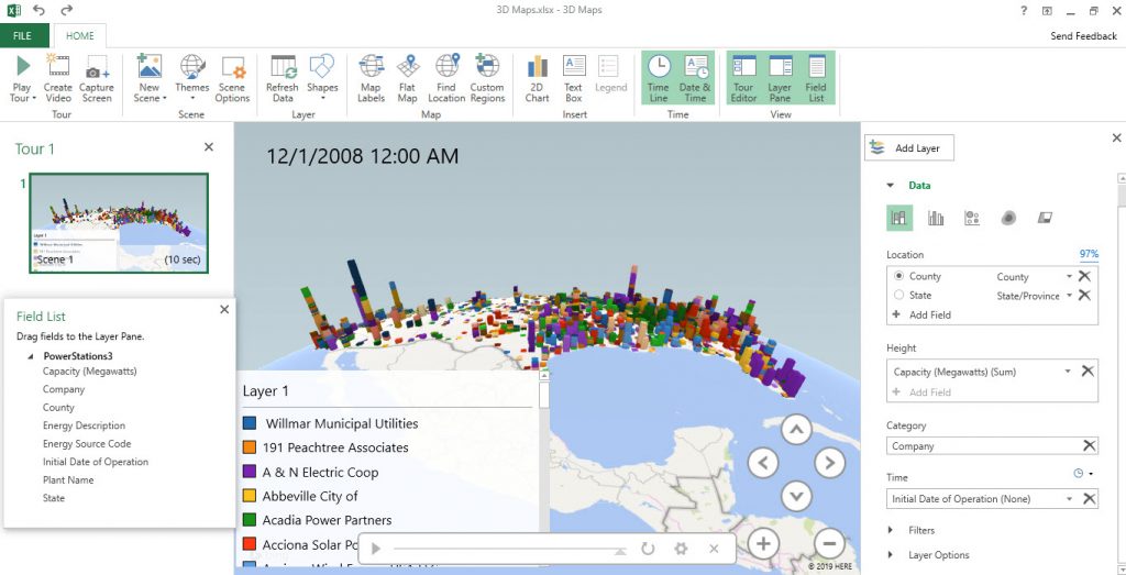 3D Maps In Microsoft Excel | MyExcelOnline