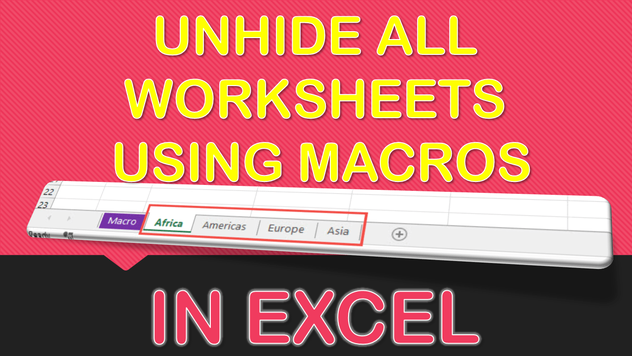 Learn To Unhide All Worksheets In Excel Using Vba Unlock Your Excel Hot Sex Picture 8802