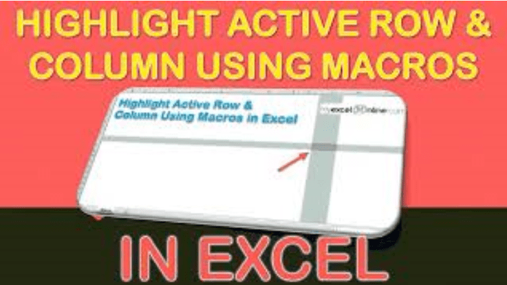 Highlight Active Row & Column | Free Microsoft Excel Tutorials