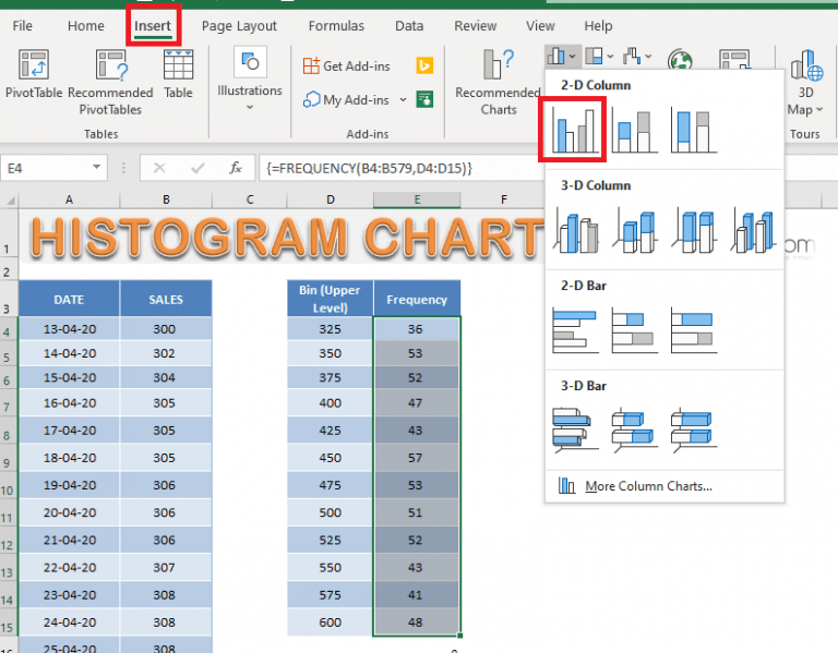 how to create a histogram in excel for mac 2016