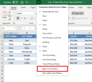 Create Form in Excel for Data Entry | MyExcelOnline