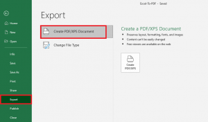 7 Quick Ways to Convert Excel to PDF & PDF to Excel | MyExcelOnline