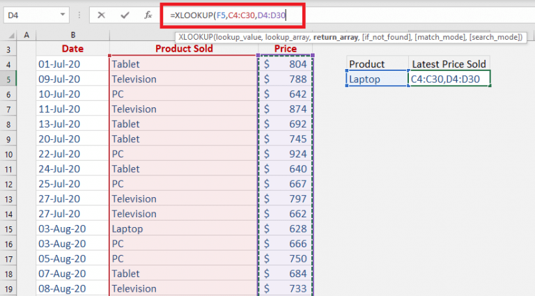 How to use the XLOOKUP function in Excel with 7 Examples! | MyExcelOnline