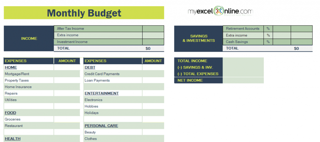 Free Excel Budget Spreadsheet to Keep Your Spending on Track!