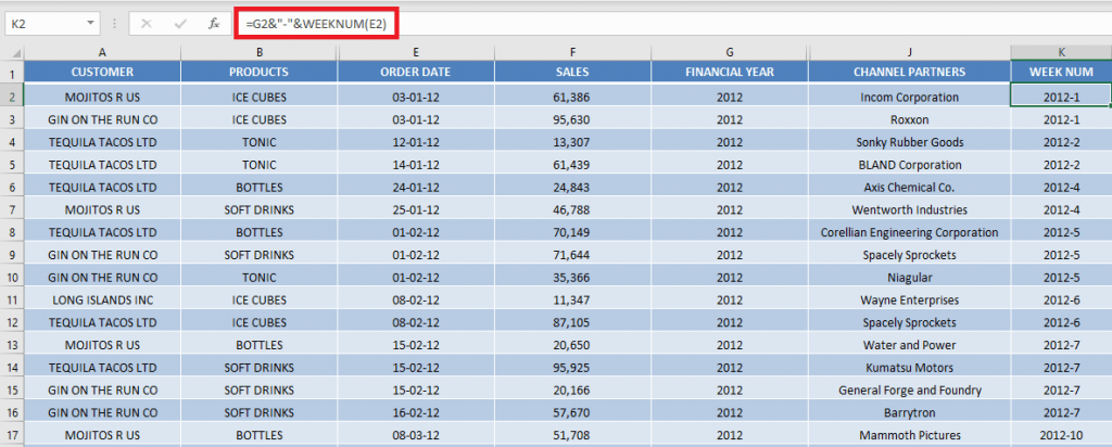 Excel Group by Week Starting on a Monday With Excel Pivot Tables 