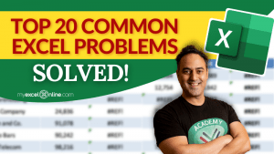 Top 20 Common Excel Problems (like Excel #### error) Solved