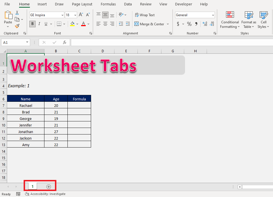 Worksheet Tabs not Visible