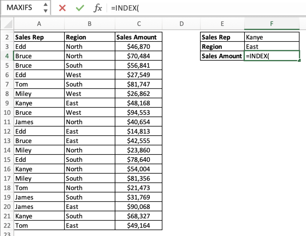 Index Match Only Column at Stuart Anderson blog