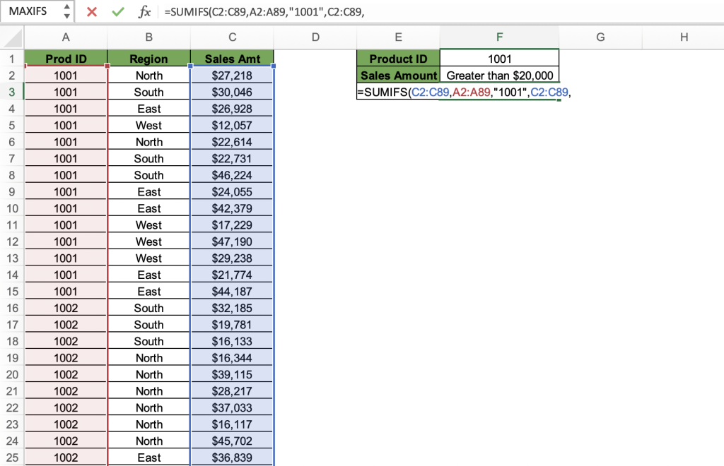 How to Use SUMIFS Function in Excel | MyExcelOnline