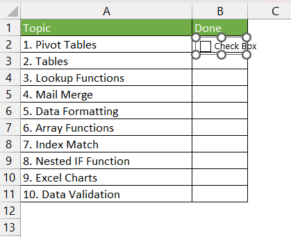 How to Insert a Checkbox in Excel in 4 Easy Steps