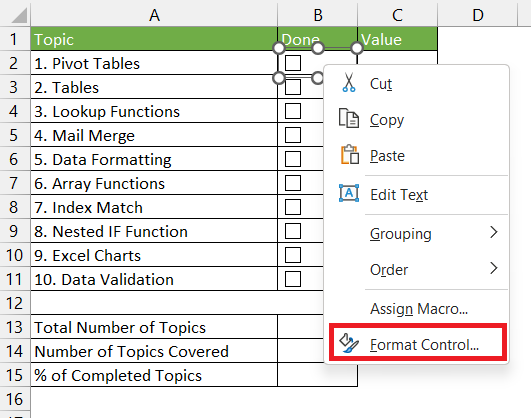 Validate input with check mark - Excel formula