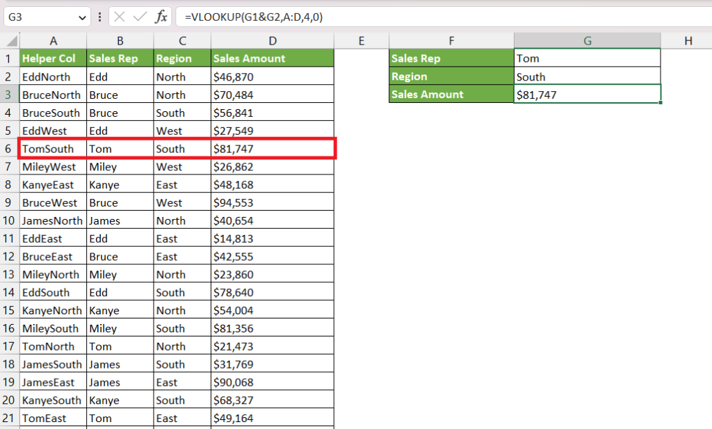 Mastering VLOOKUP with Multiple Criteria in Excel - 3 Quick and Easy ...