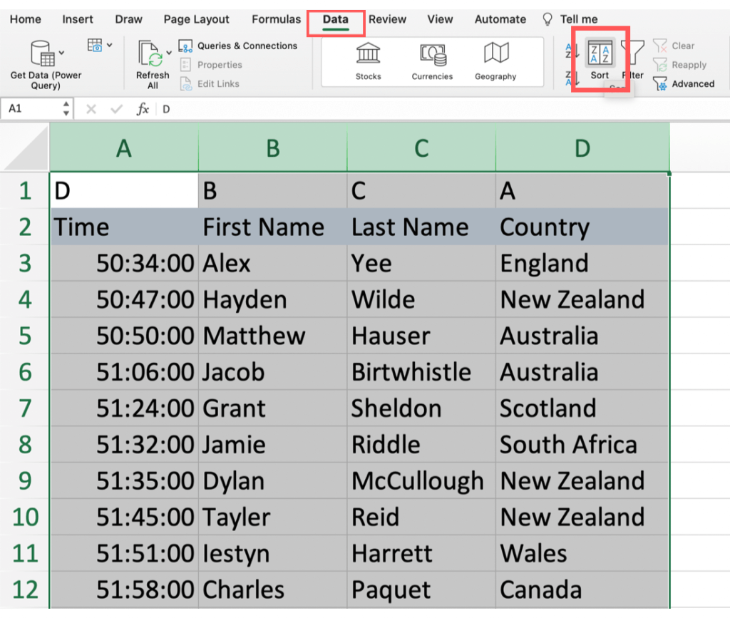 How to Move Columns in Excel