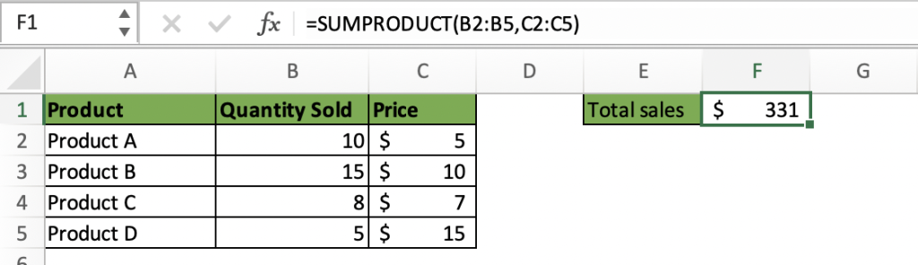 How to Use SUMPRODUCT with IF in Excel - 3 Perfect Examples