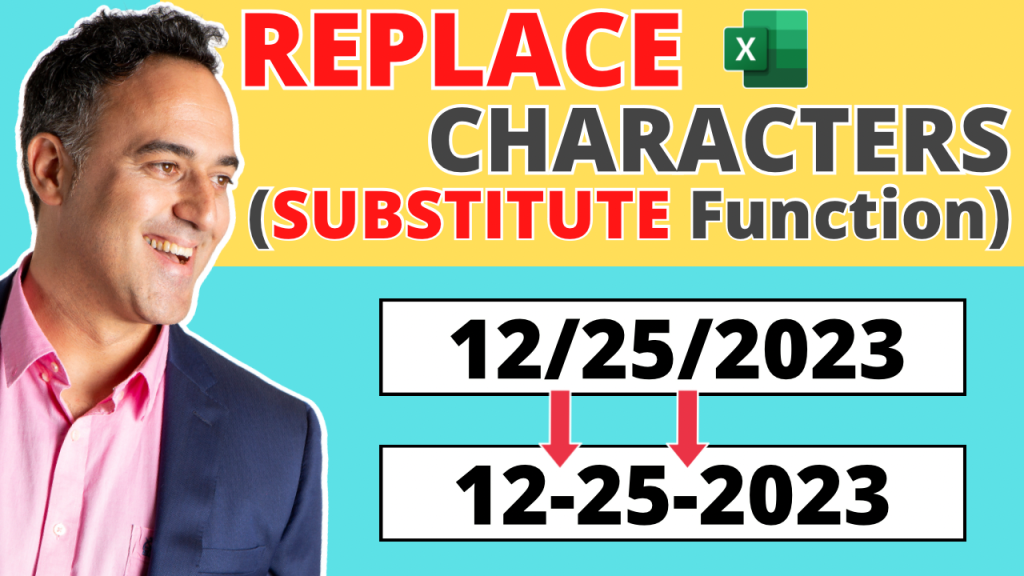 substitute-function-replace-characters-in-excel-myexcelonline