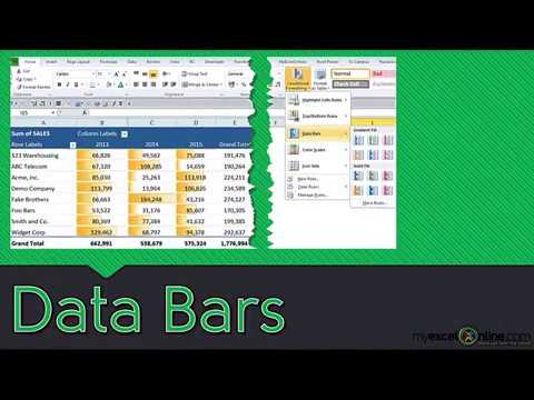 Change Color Of Data Bars In Pivot