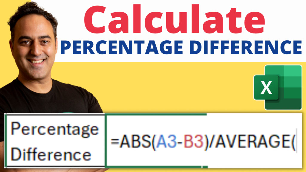 How To Calculate Percentage Difference With Excel Formula | MyExcelOnline