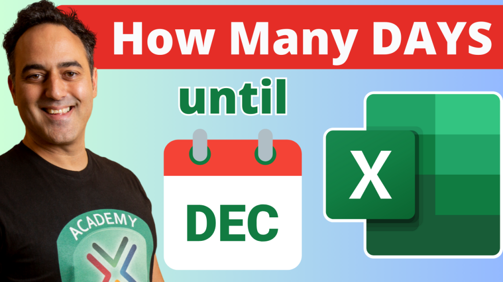 Calculate How Many Days Until December in Excel