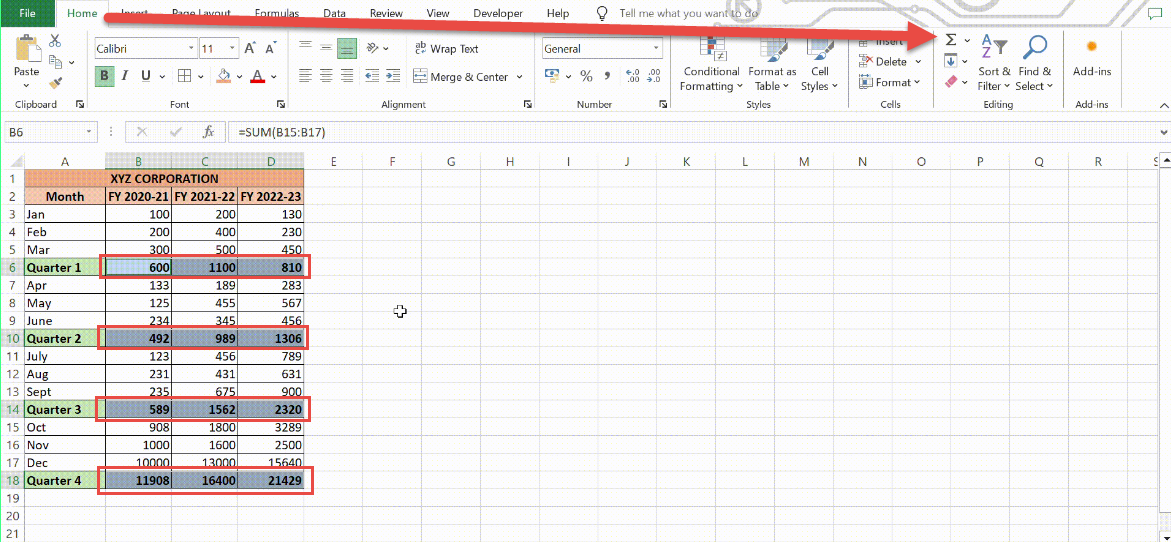 Learn AutoSum in Excel for Faster Calculations - Step by Step Guide | MyExcelOnline