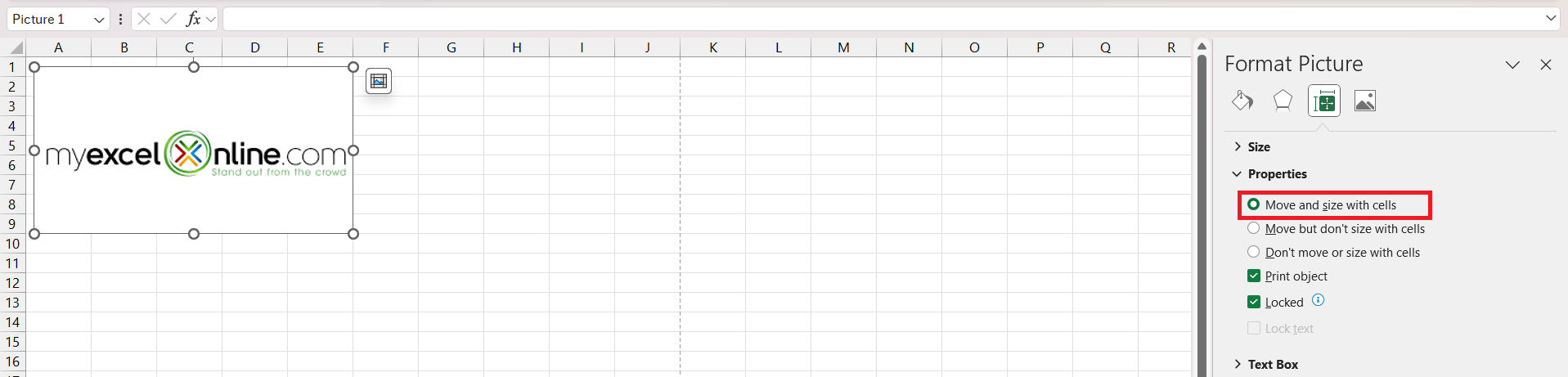 insert logo in Excel