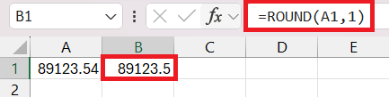 round to one decimal