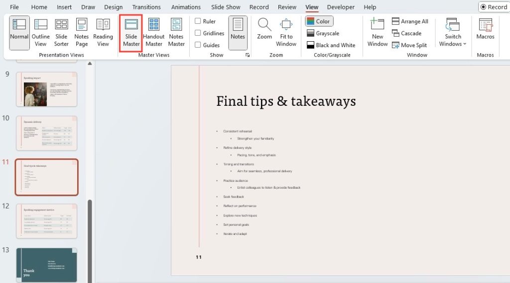 Add Columns in PowerPoint Slides