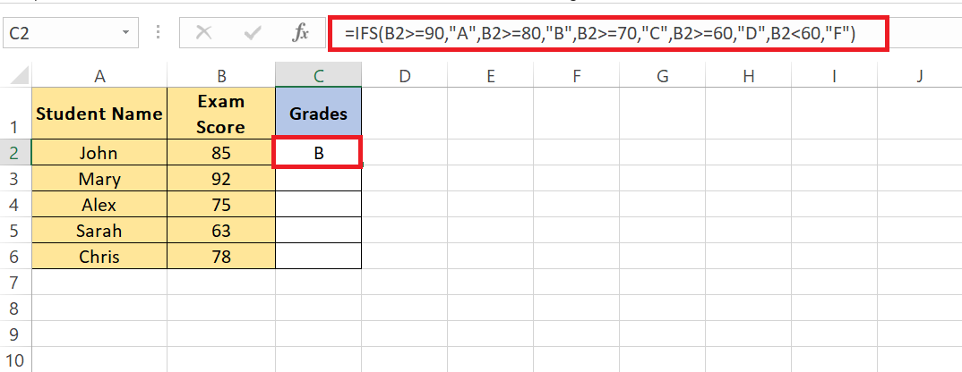 IF Function with Multiple Conditions
