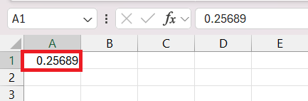 0.5 as a fraction