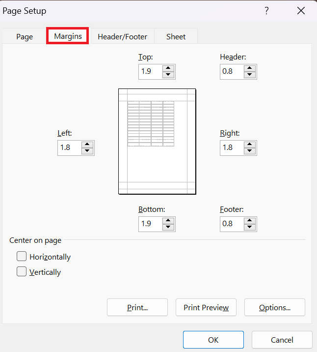 How to Print Excel with Lines